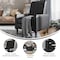 Flash Furniture Ezra Mid-Century Modern LeatherSoft Upholstered Button Tufted Pushback Recliner in Black SG-SX-80415N-BK-GG - alternate 4